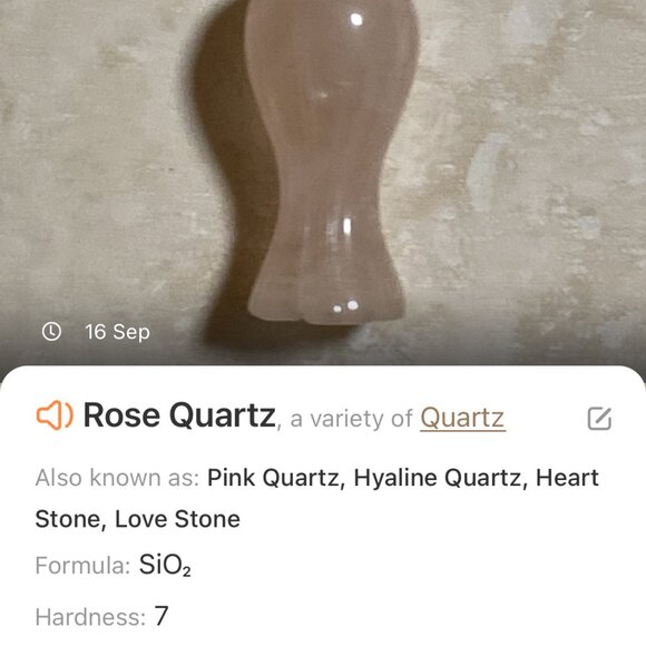 2/$20, Natural Rose Quartz Flower Bud Necklace, Genuine Gemstone Cord Necklace - Picture 10 of 12